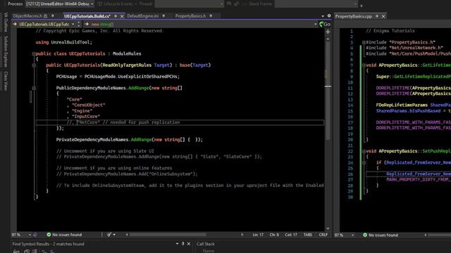 How to network C++ variables in Unreal; UPROPERTY Replication (Normal& Push) - UE C++ Tutorial 5 Pt смотреть онлайн