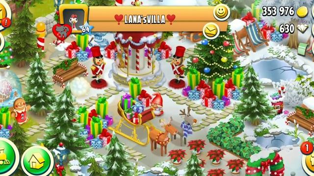 Готовимся к Новому году. LANA's VILLA. Играем в Hay Day смотреть онлайн