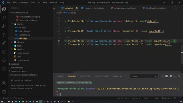 CRUD LARAVEL 8 -PART 14- IMPORT DATA EXCEL KEDALAM DATABASE смотреть онлайн