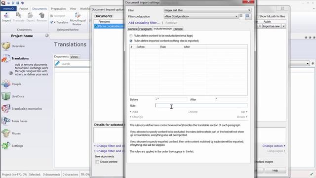 How to import software strings in memoQ with Regex filter смотреть онлайн