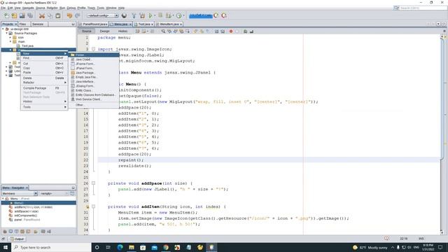 Java Swing - Custom Menu with Animation смотреть онлайн