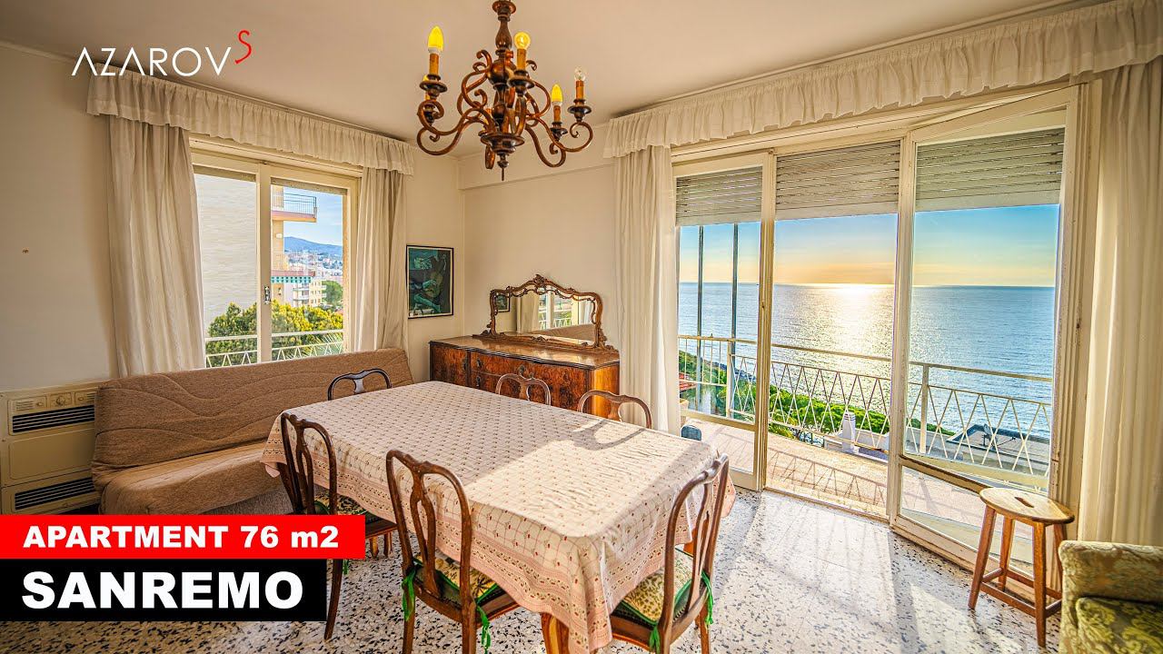 ️ Apartment In Sanremo With A Sea View And A Spacious Terrace
