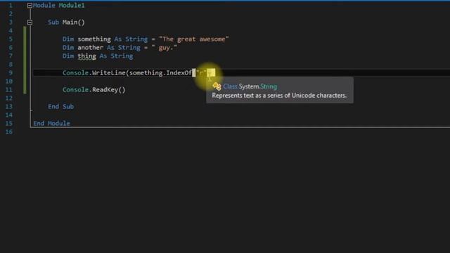Visual Basic tutorial 4 (Strings and string manipulation) смотреть онлайн