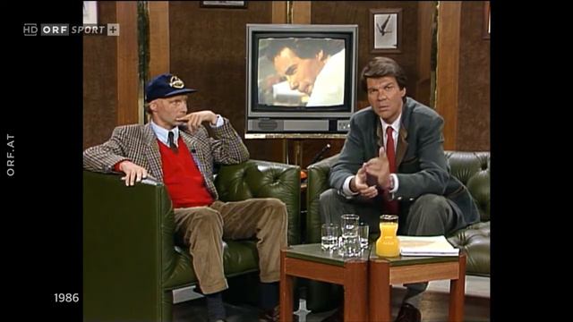 F1 1986 Grand Prix von Mexiko - Interview zum Sieg mit Gerhard Berger & Niki Lauda смотреть онлайн