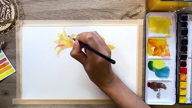 Watercolor Daylily Flowers | Step-by-Step for Beginners смотреть онлайн