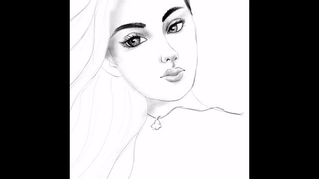 Girl Sketch Tutorial 002 | Procreate, Apple iPad Pro 9.7, Pencil Drawing Demo смотреть онлайн