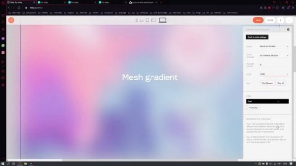 Создаем Mesh gradient используя только Tilda и анимируем его | Tilda конструктор сайтов