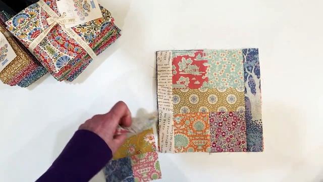 #scrappyquilt - Scrappy Quilt With Tilda Fabrics, Part 1@willowhilldesigns7