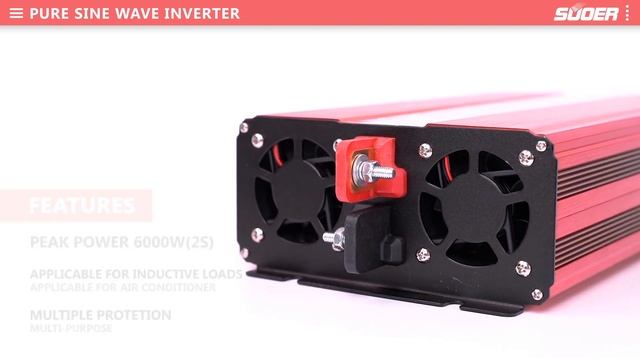 Suoer 12V 220V 2000 watt Pure Sine Wave Inverter （FPC-2000A） смотреть онлайн