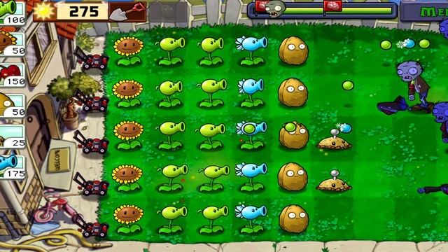 Plants vs Zombies. Прохождение 4. #телефон смотреть онлайн