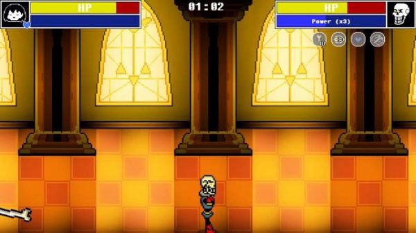 Disbelief Papyrus gameplay demo - геймплей неверующего Папируса | Bonetale: Sans vs Frisk 1.5 beta