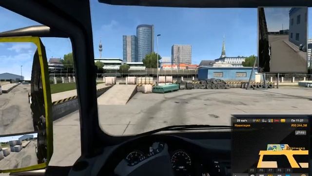 Euro Truck Simulator 2- новый руль первый☝ раз- SVEN GC-W700 смотреть онлайн