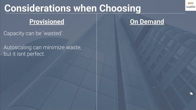 DynamoDB Provisioned vs OnDemand Capacity? смотреть онлайн