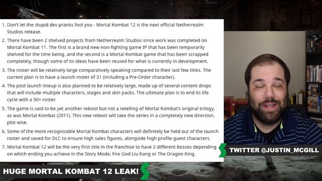 HUGE Mortal Kombat 12 LEAK! Plot, Roster, DLC, Final Bosses & MORE! - Mortal Kombat News & Rumors смотреть онлайн