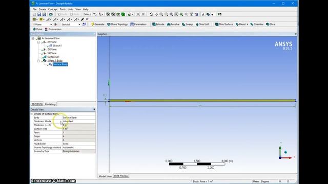 Моделирование ламинарного течения в цилиндрической трубе ANSYS Fluent / Laminar pipe flow (часть 1) смотреть онлайн