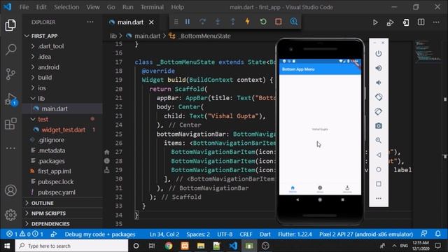 Flutter Mobile App Development - Bottom Navigation Bar смотреть онлайн