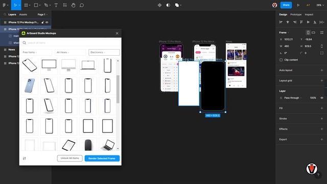Design To Mockup In Figma Tutorial | Artboard Studio Mockups In Figma |   Mockup Design Tutorial.