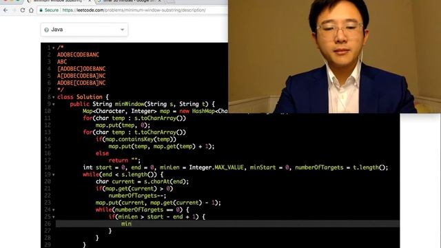 Minimum Window Substring - 30min Java Coding Challenge смотреть онлайн