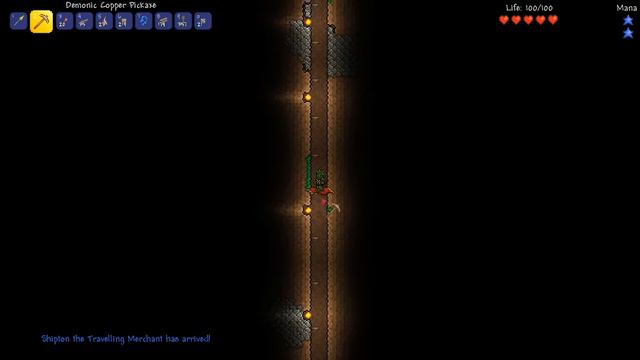 Terraria Letsplay ep3 Elevator Creation & Living Tree Spawn! смотреть онлайн