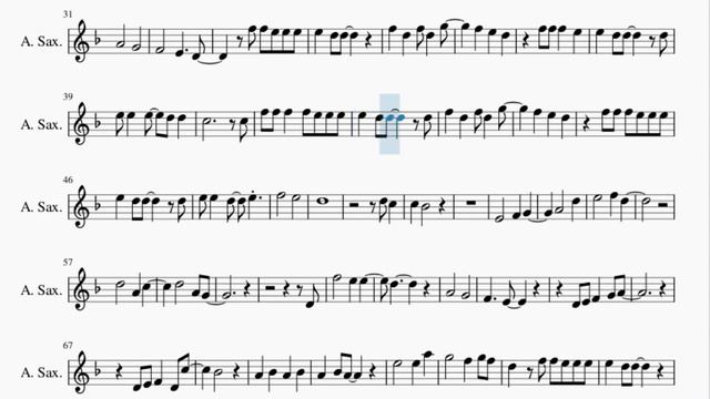 Alto Sax Sheet Music: How To Play Careless Whisper By George Michael