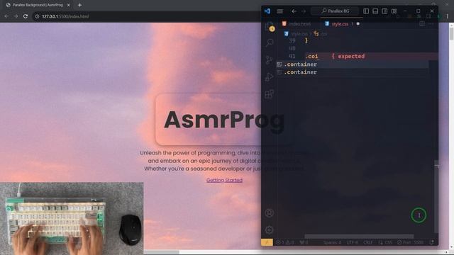 ASMR Programming - Parallax Scrolling Website - No Talking смотреть онлайн