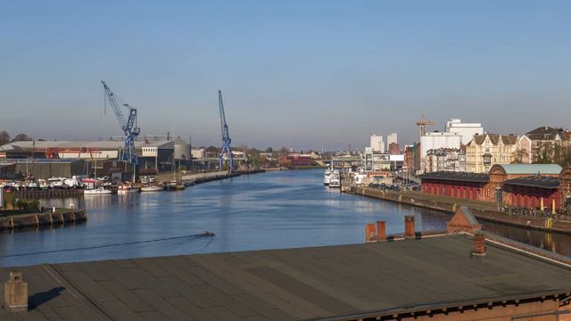 Lübeck, Germany: Trave, Hafen, Altstadt (Trave River, Harbour, Old Town) - 126 HiRes Images - 8K UH смотреть онлайн