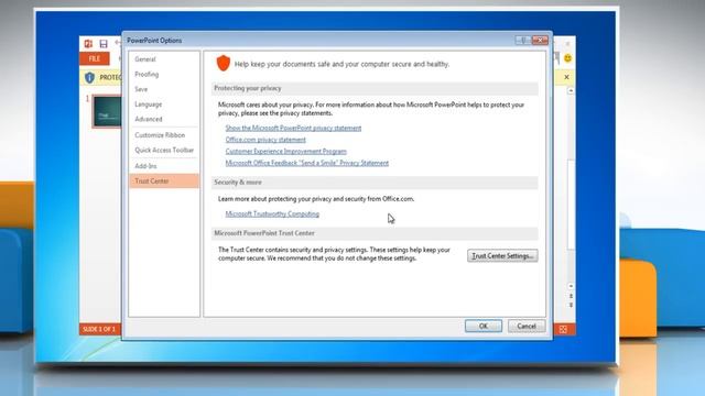 How to disable Protected View for downloaded PowerPoint 2013 presentations смотреть онлайн