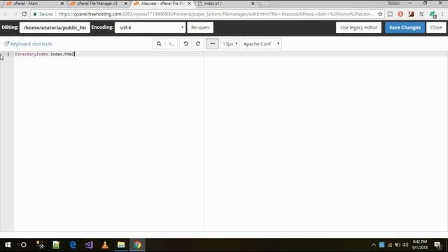 Cpanel set website home page || Index.html,index.php || show index of смотреть онлайн