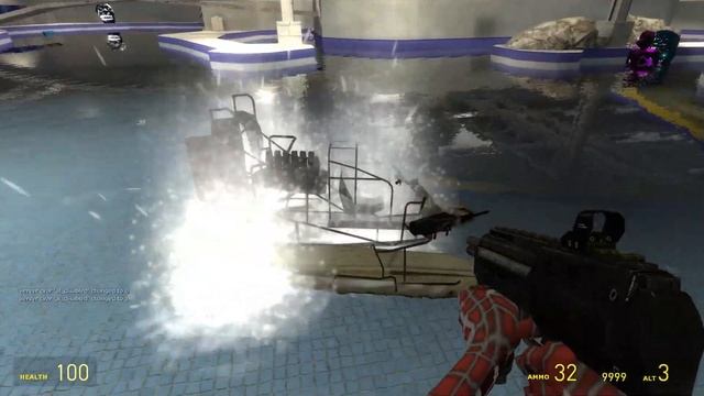 Nico's Nextbots Vs Me In Waterworld Gmod