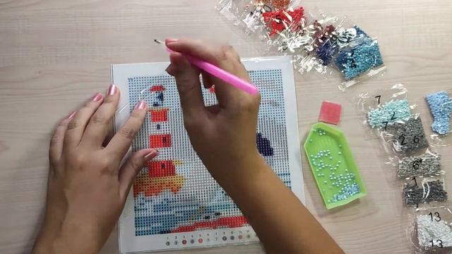 Алмазная мозаика из Fix Price. Обзор для новичков. смотреть онлайн