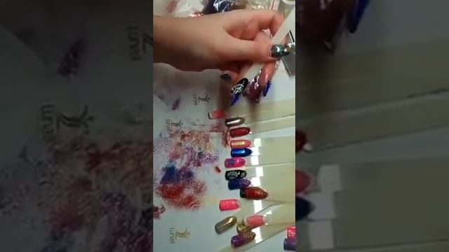 Яна Лузан - Дизайн звездной пылью | Periscope NailArt смотреть онлайн
