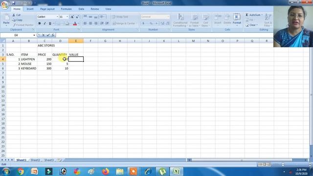 CBSE CA(Computer Application) Class-8 Practical-1 Simple MS Excel Practical смотреть онлайн