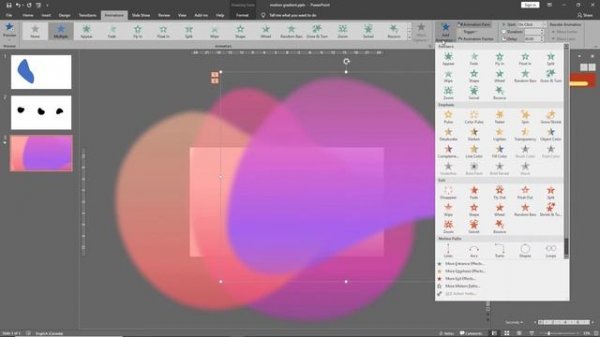 How to create motion gradients in PowerPoint! {tutorial} (aurora UI trend)