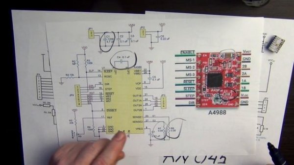 Пайка драйвера TMC2208 вместо A4988
