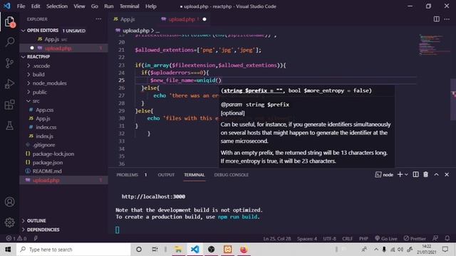 how to upload an image in react js ,php and SQL database and retrieve data from the database. смотреть онлайн