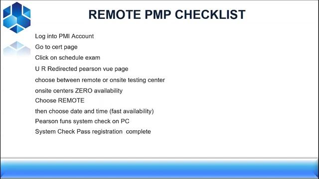 How To Take The PMP Exam Remotely With Pearson VUE смотреть онлайн