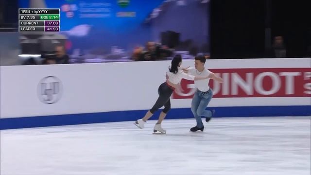 Фигурное катание. Чемпионат Европы 2020. Танцевальные пары. Ритм-танец. Шарлен Гиньяр и Марко Фаббр смотреть онлайн