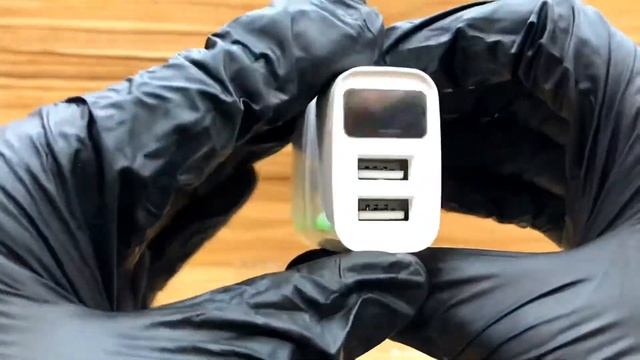 Зарядное устройство с дисплеем на 2 USB-порта hoco c86a смотреть онлайн