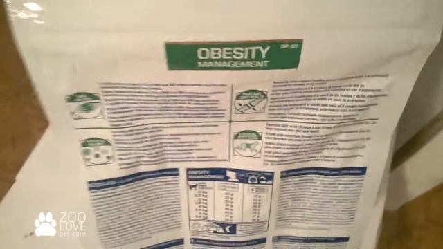 Zoolove - видеообзор распаковки корма Royal Canin Obesity Management для кошек