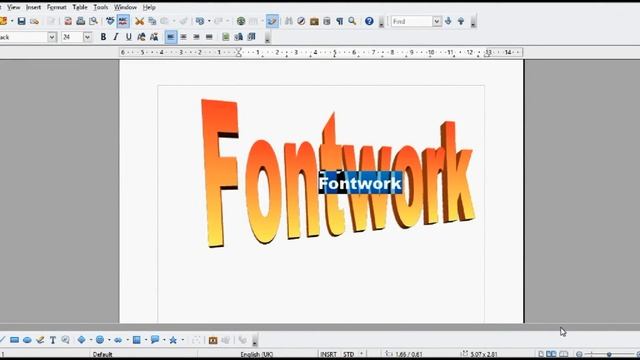 How To Use Word Art (Fontwork) In Open Office
