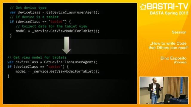 How to Write Code That Others Can Read | Dino Esposito смотреть онлайн
