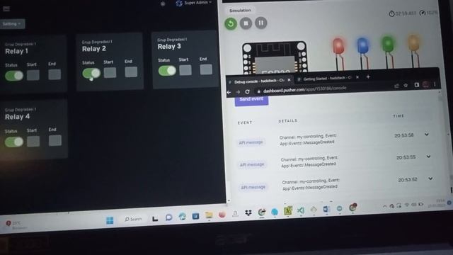 Testing Laravel Websocket Pusher dengan ESP32 смотреть онлайн