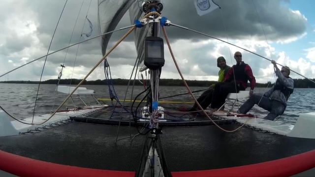 Парусный катамаран KotlinCat на Волге. смотреть онлайн