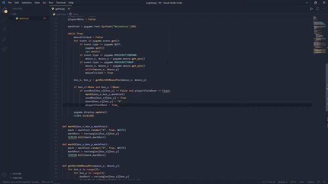 Tic Tac Toe Game With Pygame #2 смотреть онлайн