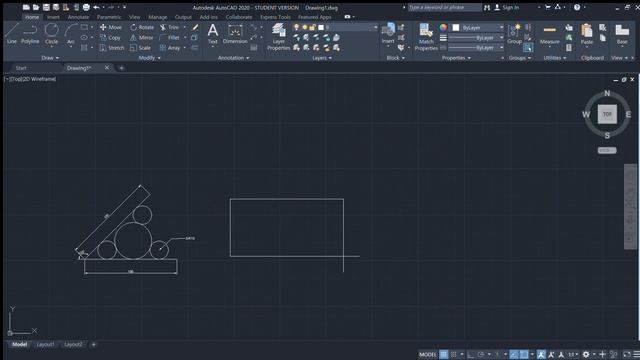 Autodesk AutoCAD 2020 STUDENT VERSION Drawing1 dwg 2019 06 11 05 40 51 смотреть онлайн
