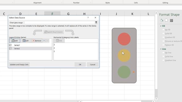How to make a traffic light chart in excel смотреть онлайн