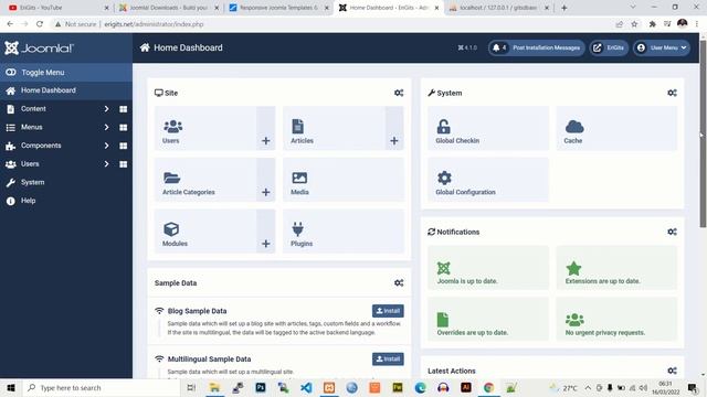How To Create A Website For Free Part 03: Joomla , Helix Ultimate and SP Page Builder Installation. смотреть онлайн