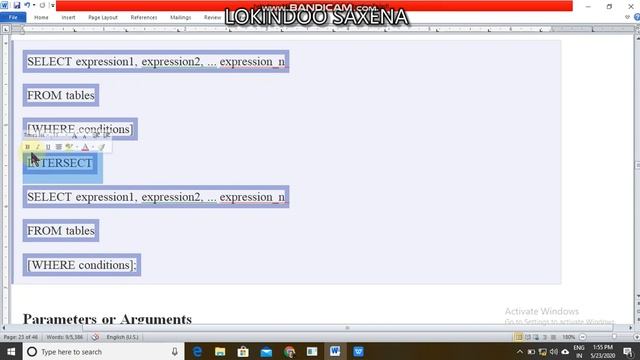 INTERSECT OPERATION смотреть онлайн
