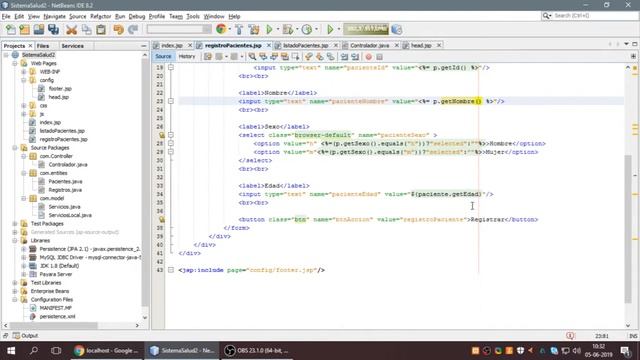 Programación de Componentes Web - Parte 2 - CRUD Sistema Salud - Java EJB смотреть онлайн