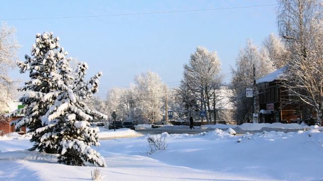 Зима в городе Мантурово Костромской области смотреть онлайн